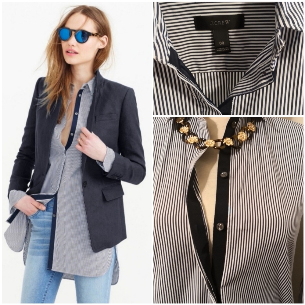J Crew Endless Shirt in Stripe